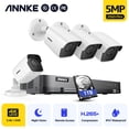 thumbnail image 1 of ANNKE CCTV Camera System 8-Channel 4K Ultra HD H.265+ DVR and 4pcs 5MP HD Weatherproof Cameras with EXIR LED IR Night Vision, Email Alert with Snapshots, Remote Access,1TB Hard Drive, 1 of 9