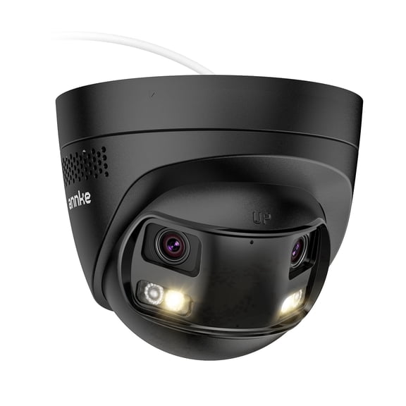 ANNKE FCD800 4K Dual Lens Security Camera Outdoor , 8MP 180 PoE IP Surveillance Camera ,Two-Way Audio, Color Night Vision, Person/Vehicle Detection