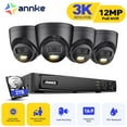thumbnail image 1 of ANNKE H.265+ 8CH PoE Security Camera System, 12MP NVR Recorder and 4 x 3K Outdoor Surveillance Camera, Colour Night Vision, AI Human/Vehicle Detection, Smart Dual Light, Built-in Mic, 2TB HDD, 1 of 23