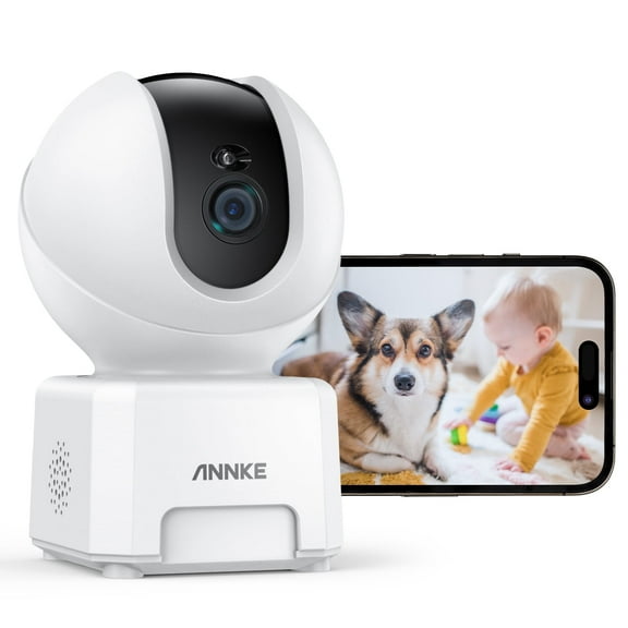 ANNKE Indoor Security Camera, 4MP HD WiFi Camera for Home Security, 2.4/5 GHz Wi-Fi, Auto Tracking, Smart Person/Pet Detection, 2-Way Audio, Ideal for Baby Monitor/Pet Camera/Elder Monitor