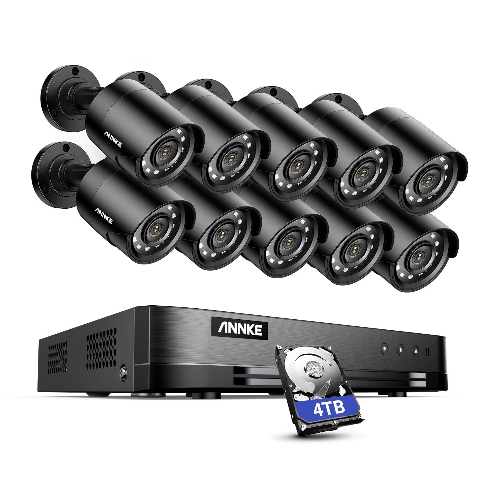 16 Channel Dvr Annke Cctv Hard Drive Annke Dvr ANNKE 4K 16 Channel PoE NVR  With 2TB Hard Drive