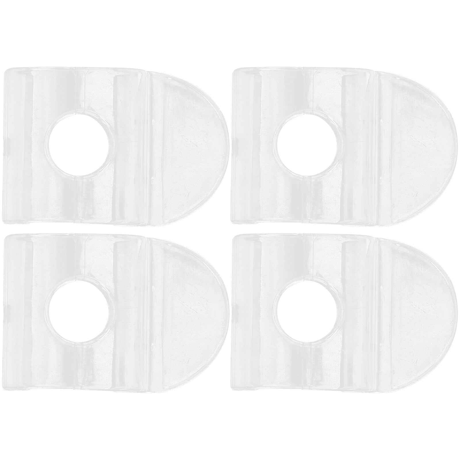 ANO 4pcs Cordless Shade Handles Roller Window Shades Pulls Transparent Blind Handles