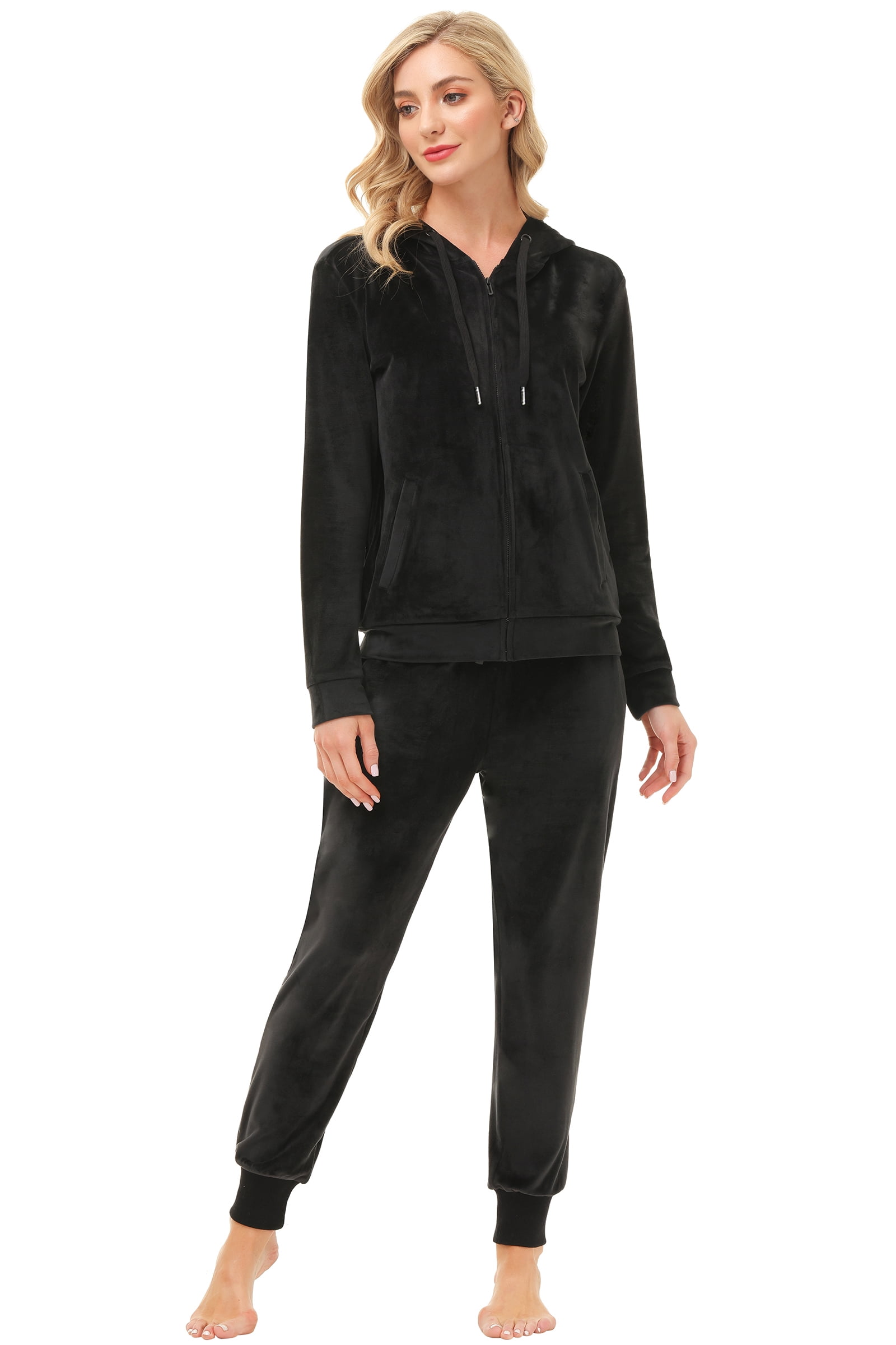 ANOTHER CHOICE Women Velour Tracksuit,Soft Velour Sweatsuit Sets for ...