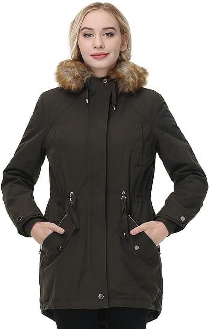 ANOTHER CHOICE Women Winter Parka Coat, Windproof Women Winter Coat