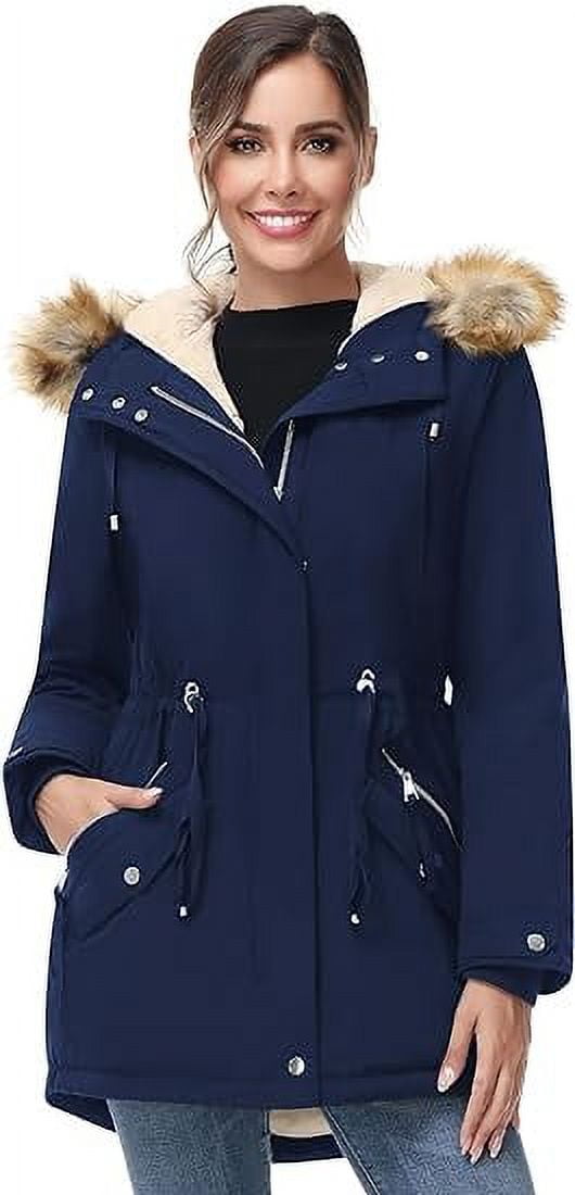 ANOTHER CHOICE Women Winter Parka Coat, Windproof Women Winter Coat