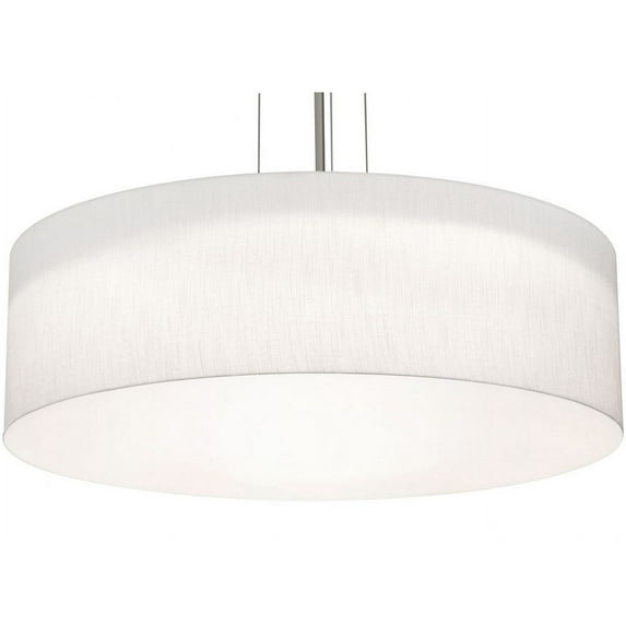 AFX  Anton 30'' LED Pendant - Satin Nickel Finish Linen White
