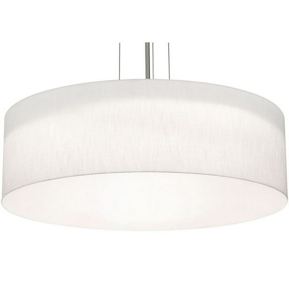 AFX  Anton 30'' LED Pendant - Satin Nickel Finish Linen White