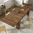 thumbnail image 1 of ANPOO 70.8"-110" Extendable Dining Table for 6-12 Person, Large Wood Kitchen Table, Rectangular Table for Gatherings, Meeting for Small Kitchens, Dining Office, 1 of 8