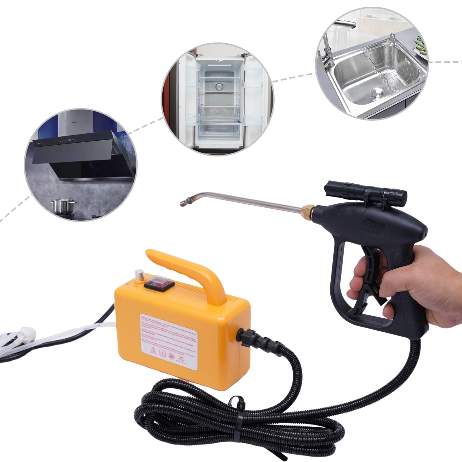 ANQIDI 110V Multifunction Handheld Steam Cleaner 1600W Electric High ...