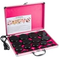 thumbnail image 1 of ANQIDI 20PCS Professional Portable Natural Basalt Hot Stones Set Hot Rocks Massage Stones Kit with Heater Box for Body Massage, 1 of 12