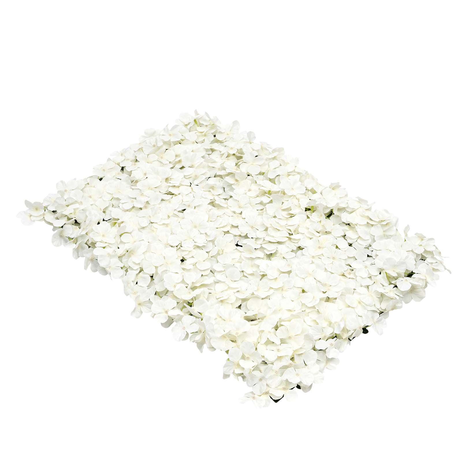 ANQIDI 20Pcs White Artificial Silk Flower Panels Mat, 16x24 Inch