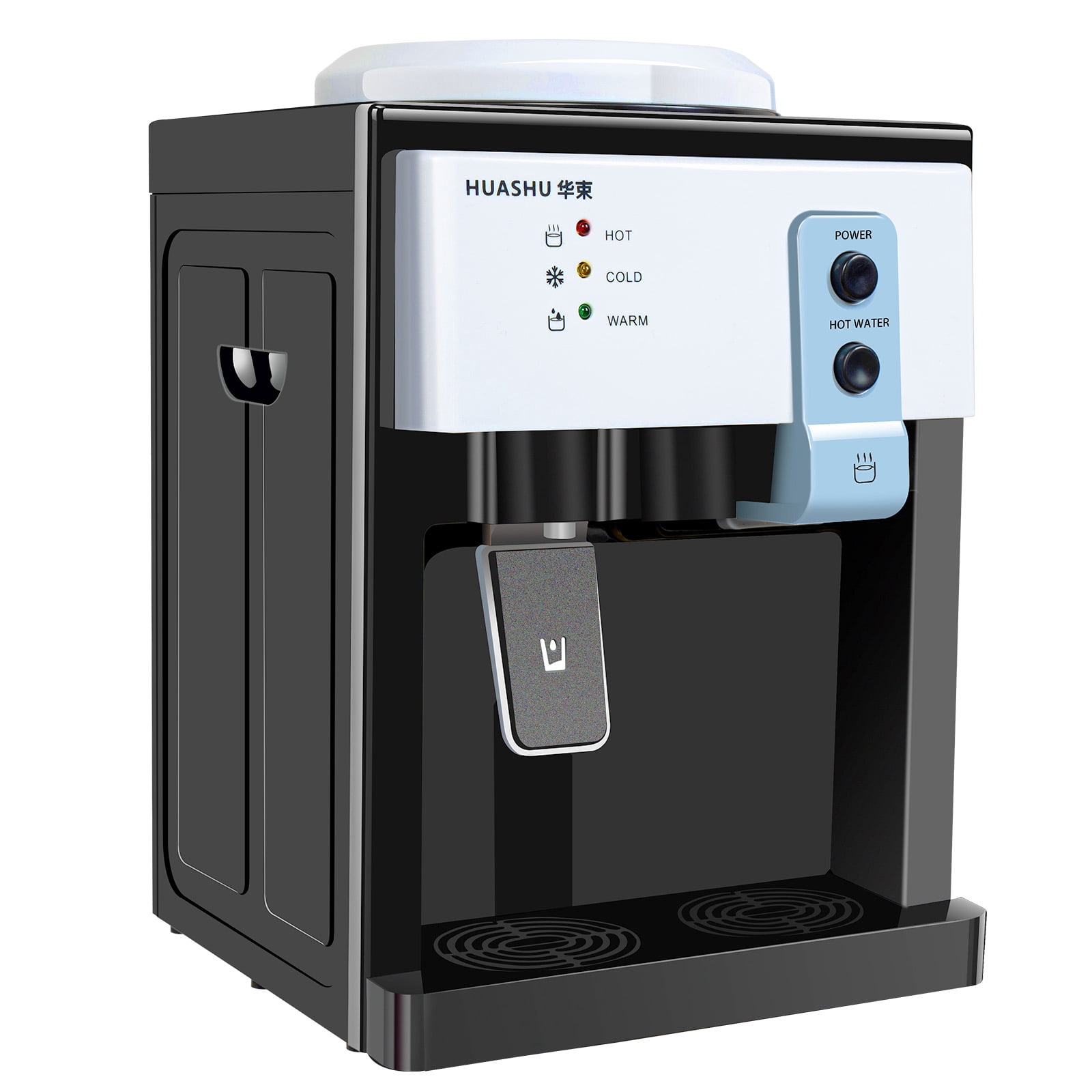 ANQIDI 550W Countertop Water Cooler Freestanding Top Loading Hot Cold Water Dispenser for Home Office Coffee Tea Bar Dorm 110V