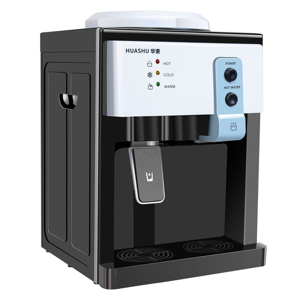 ANQIDI 550W Countertop Water Cooler Freestanding Top Loading Hot Cold Water Dispenser for Home Office Coffee Tea Bar Dorm 110V