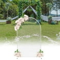 thumbnail image 1 of ANQIDI 78.74" Wedding Party Props Arch Backdrop Stand White Metal Mesh Stand Balloon Frame, 1 of 11