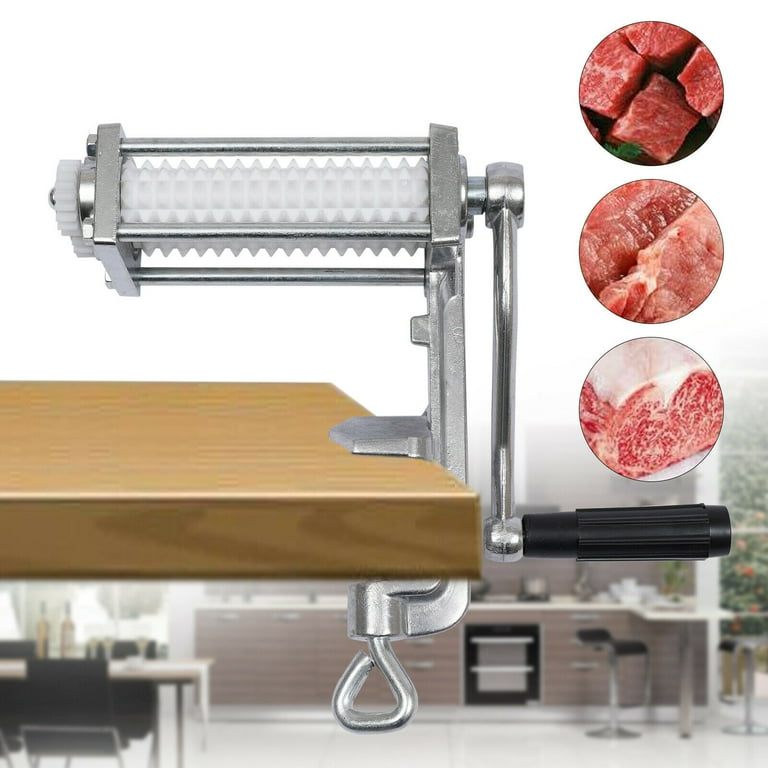 ANQIDI Meat Tenderizer Cuber Manual Cast Iron Spikes Rollers Heavy Duty  Food Flatten Processor Home Kitchen