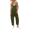 thumbnail image 1 of ANRABESS Womens Overalls Jumpsuit Sleeveless Spaghetti Strap Summer Casual Lightweight Loose Fit Baggy Pants with Pockets, 1 of 8