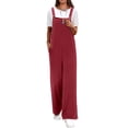 thumbnail image 1 of ANRABESS Women's Overalls Jumpsuit Summer Casual Wide Leg Pants, Loose Bib One Piece Outfit with Pockets and Adjustable Straps, 1 of 8
