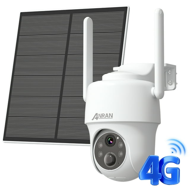 ANRAN 3/4G LTE Cellular Security Camera Outdoor Wireless, 2K Solar