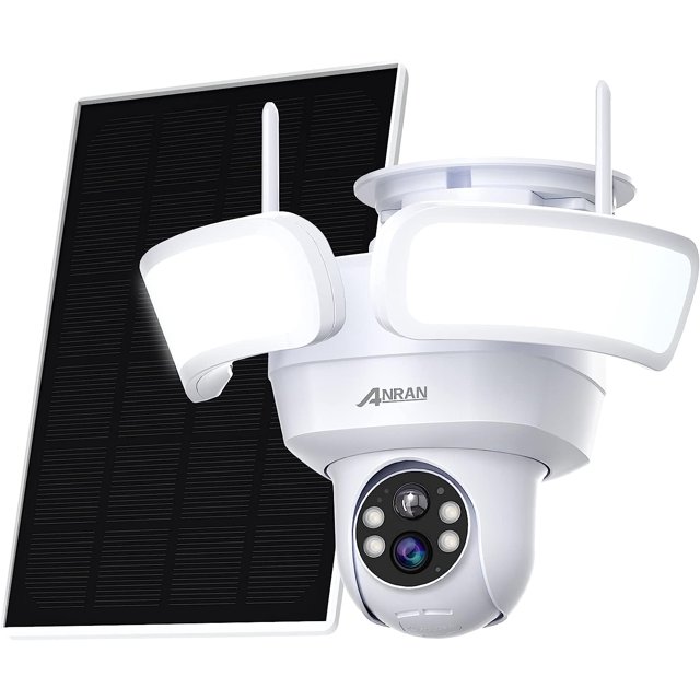 ANRAN Floodlight Security Camera Wireless Outdoor with 360° PTZ, 2K