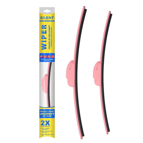 VYAOP Windshield Wipers Replacement for 2016-2021 Honda Civic,2016-2022 HRV,2020-2025 Toyota Highlander OEM Quality All Season Pink Wiper Blades 26" 18" (2 Pack)