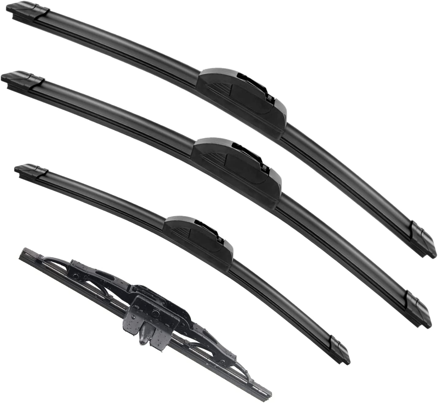 ANRDDO 3 Wipers Factory 16"/14"/14"/10" for Toyota FJ Cruiser 20072014