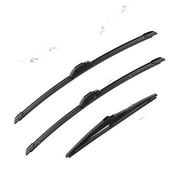 3 Wipers Factory 22"+21"+12" for Jeep Grand Cherokee Dodge Durango Original Equipment Replacement Front and Rear Windshield Wiper Blade (Set of 3)