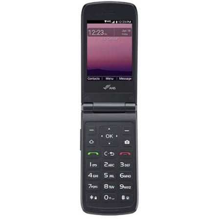 ANS F30 8GB UScellular Flip Phone, Black