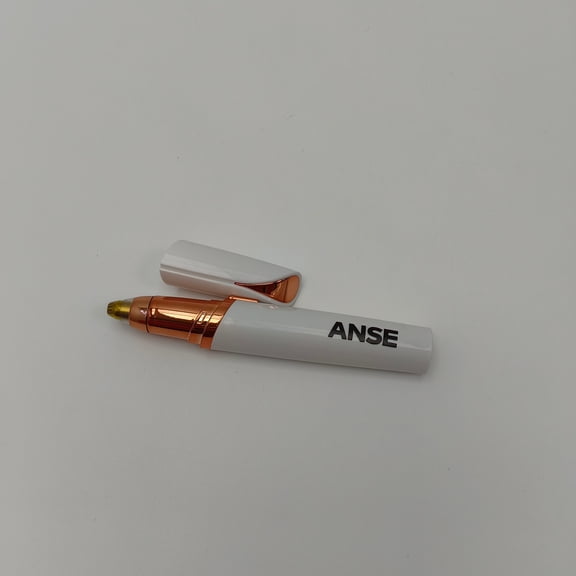 ANSE Depilation appliances, electric Portable Epilator with Cap, White and Rose Gold