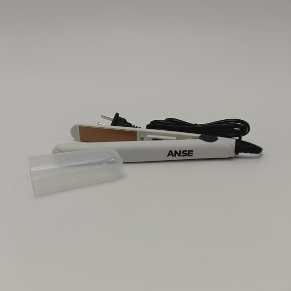 ANSE Electric hair straightening irons Corded Electric Hair Straightening Iron, White, Compact Design