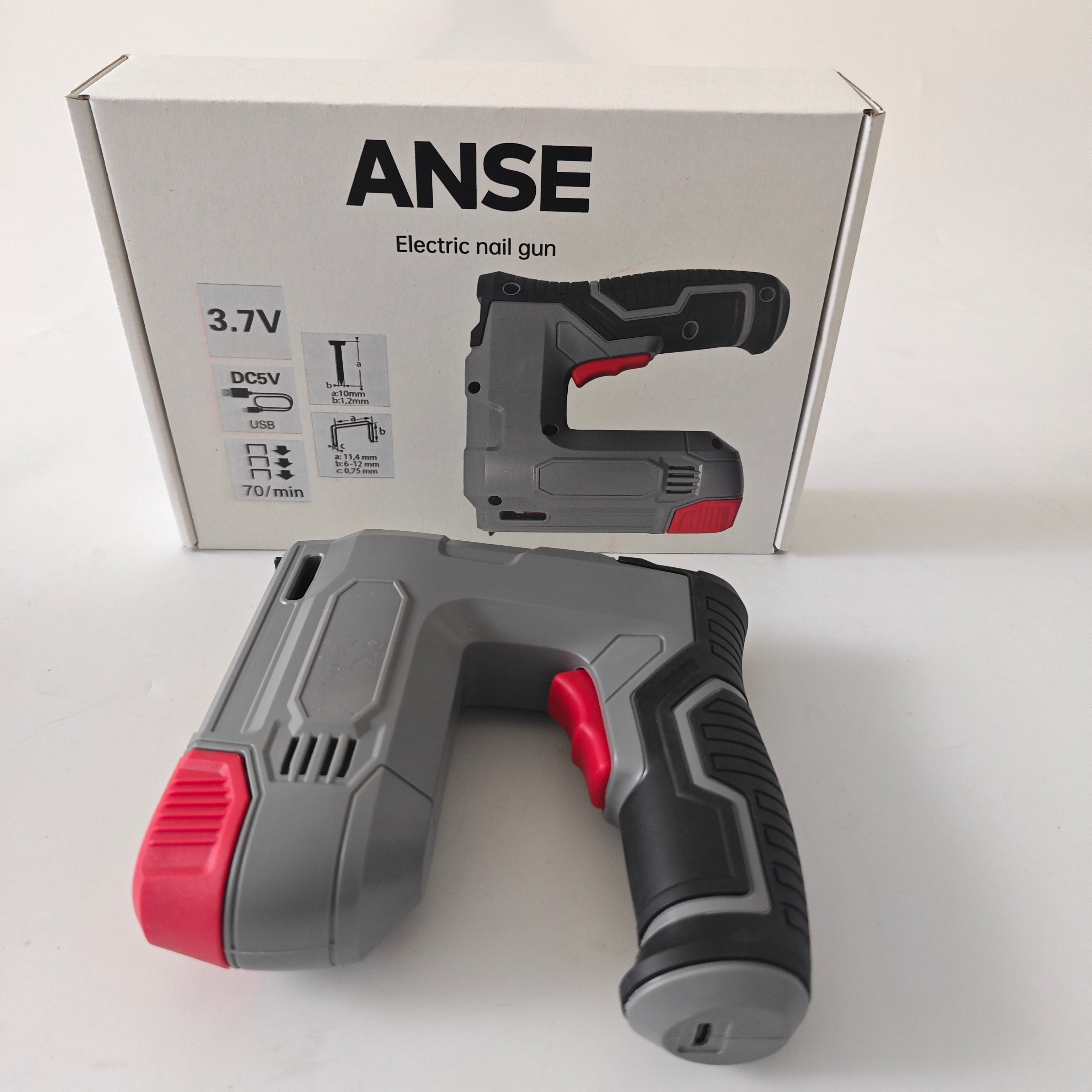 ANSE Electric nail gun Compact & Lightweight for Home DIY, Woodworking, Decoration
