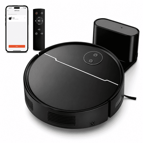 ANSFIL 3 in 1 Robot Vacuum/Mop/Sweep Combo with Smart App&Voice Control,2-in-1 Tank, 4500pa Suction, Q10S