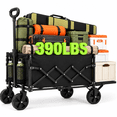 thumbnail image 1 of ANSFIL Folding Wagon with Extended Tailgate, 390LBS Heavy Duty Foldable Utility Wagon Cart for Shopping/Beach/Garden/Camping/Sports, 1 of 10