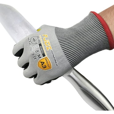 ANSI A3 Cut Resistant Work Gloves, Touchscreen Foam Nitrile Coated 18 Gauge Ultra-light Cutting Glove