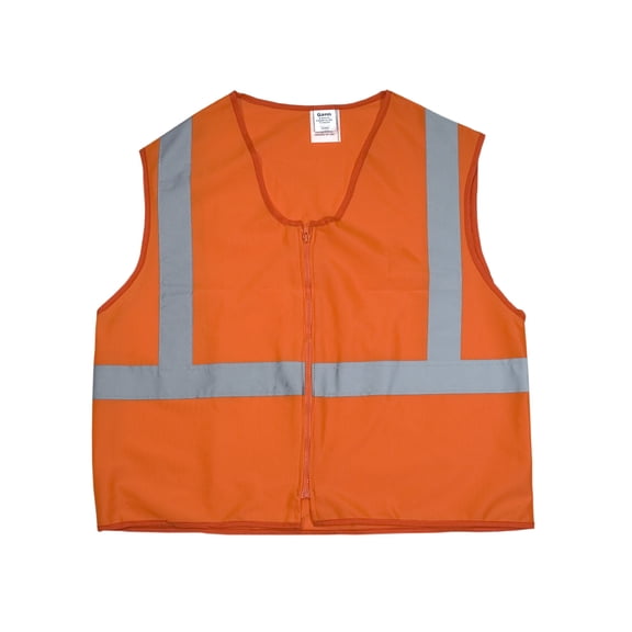 ANSI Class 2 Durable Flame Retardant Vest, Solid, Orange, 3XLarge