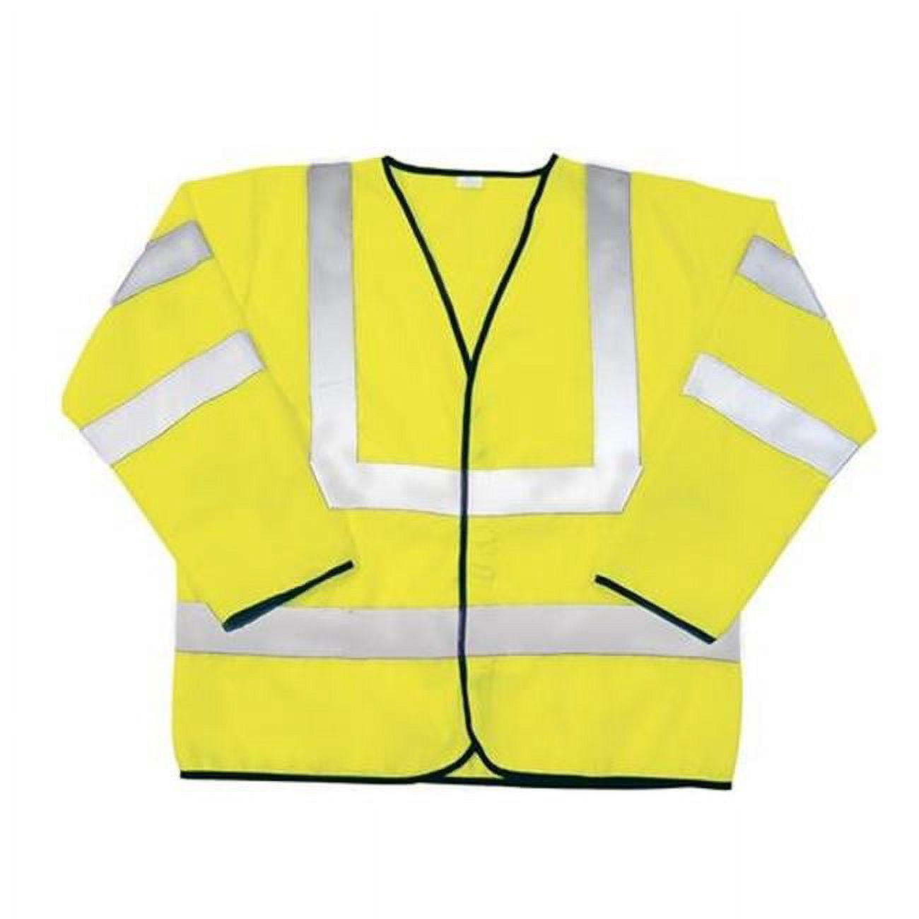 ANSI Class-3, Large Safety Jacket - Yellow - Walmart.com