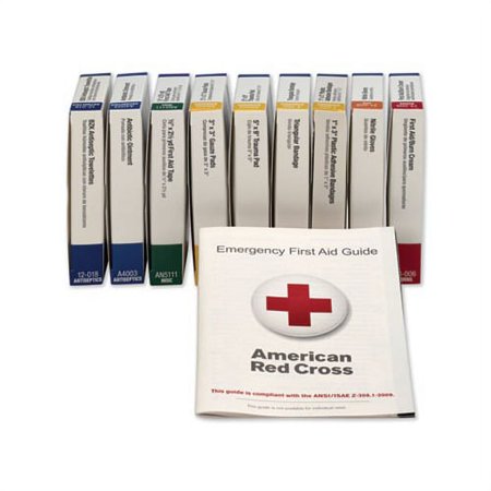 ANSI Compliant 10 Person First Aid Kit Refill 63-Pieces