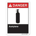 thumbnail image 1 of ANSI Danger Sign - Acetylene |  Aluminum Sign | Protect Your Business, Work Site, Warehouse & Shop Area osha safety sign |  Made in the USA, 1 of 6
