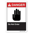 thumbnail image 1 of ANSI Danger Sign - Do Not Enter |  Aluminum Sign | Protect Your Business, Work Site, Warehouse & Shop Area osha safety sign |  Made in the USA, 1 of 6