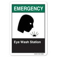 thumbnail image 1 of ANSI Emergency Sign - Eye Wash Station | Decal | Protect Your Business, Work Site, Warehouse & Shop Area osha safety sign |  Made in the USA, 1 of 6