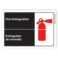 thumbnail image 1 of ANSI Sign - fire extinguisher-bilingual |  Aluminum Sign | Protect Your Business, Work Site, Warehouse & Shop Area osha safety sign |  Made in the USA, 1 of 6