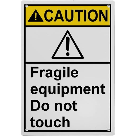 ANSI Vertical Machine Safety Sign 8