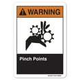 thumbnail image 1 of ANSI Warning Sign - Pinch Points | Decal | Protect Your Business, Work Site, Warehouse & Shop Area osha safety sign |  Made in the USA, 1 of 6