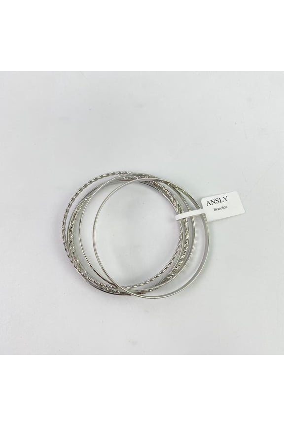 Bracelets,Mixed Metal Multi Bangle Set of 7