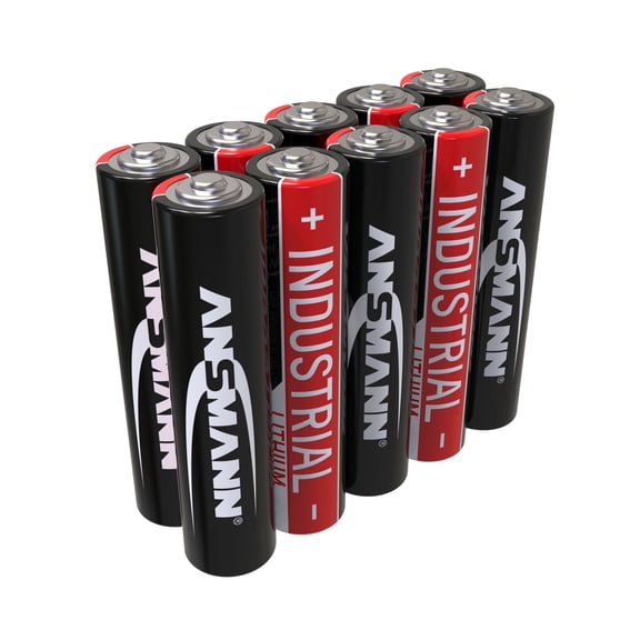 ANSMANN AAA Industrial Alkaline Batteries Long Lasting High Capacity AAA Type Battery For Hous