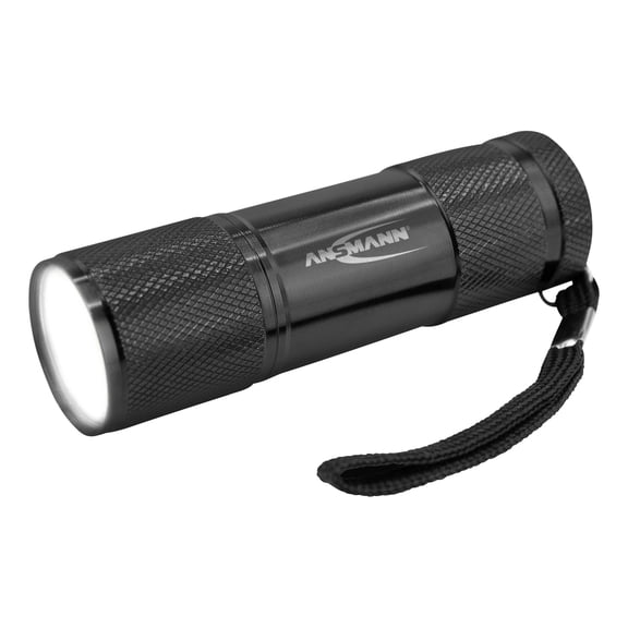 ANSMANN Action COB LED Torch Battery Operated 175 lm 6h, Aluminum, Black