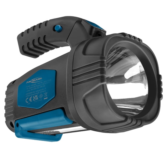 ANSMANN HS230B LED Hand Spotlight, Super Bright and high Light Range, Long Light Duration, Idea