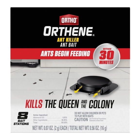 Ortho Orthene Ant Killer Ant Bait, Kills the Queen and the Colony, 8 Stations