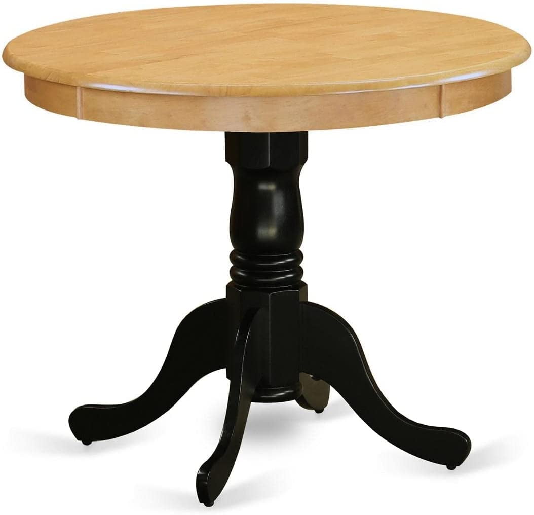 ANT-MAH-TP Antique Dining Room Table - a Round kitchen Table Top with ...
