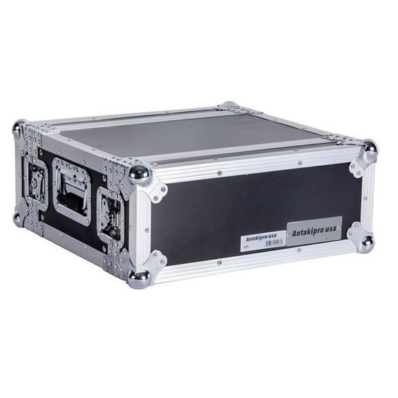 ANTAKIPRO AP-4UED 14-Inch Body Depth Rack Fly Drive Case 4-U Space Effect Cases Heavy Duty Pro Audio DJ Travel Storage Equipment Complete with Removable Front & Rear Covers