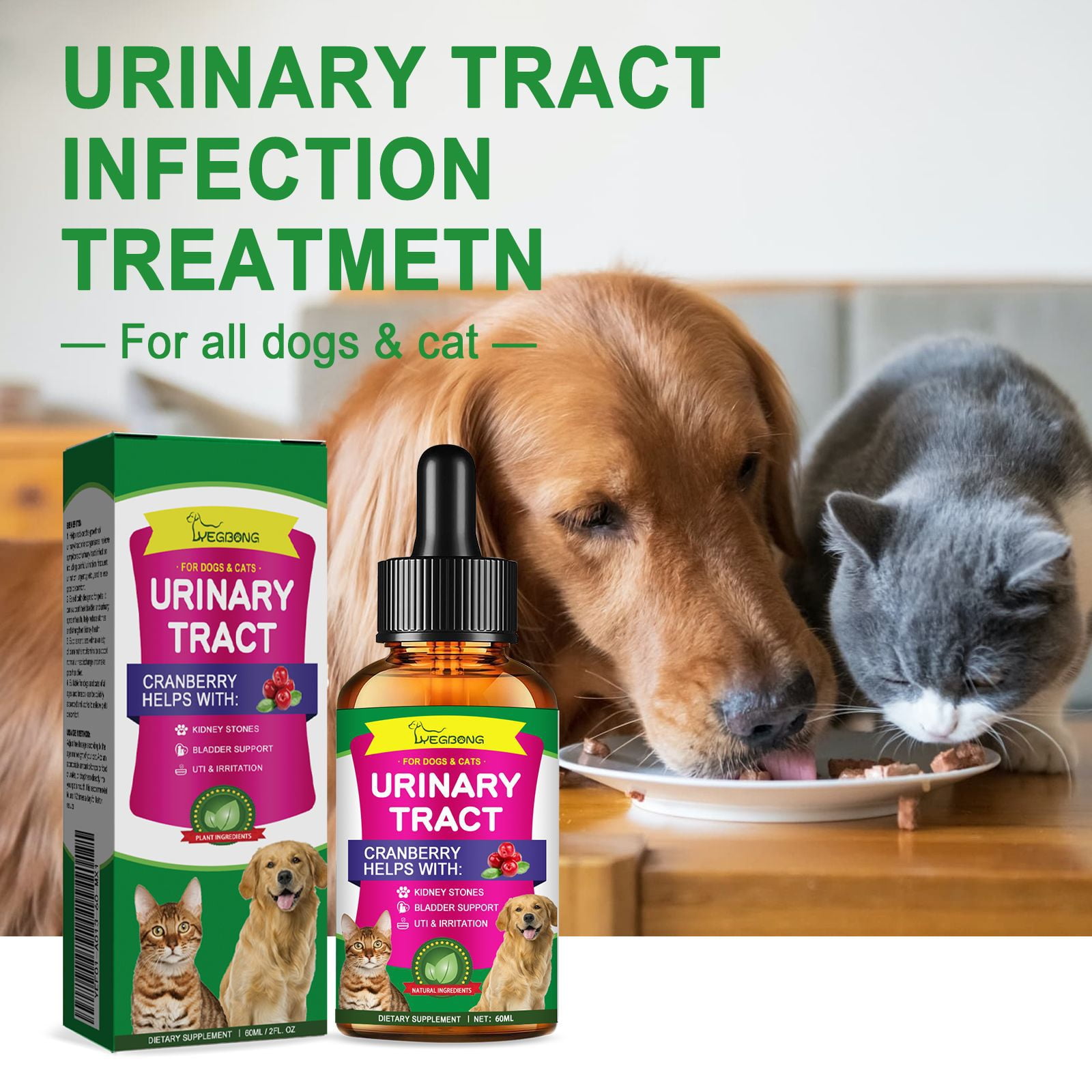 ANTBABA Urinary Tract Infection Treatment for Dog and Cat Care Drops